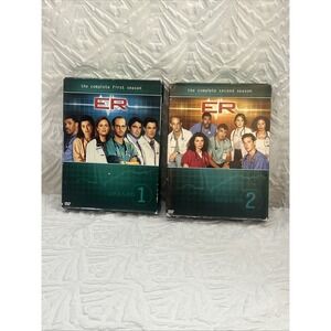 ER Seasons 1 & 2 DVD Box Set Lot Complete First Second Season NBC Series